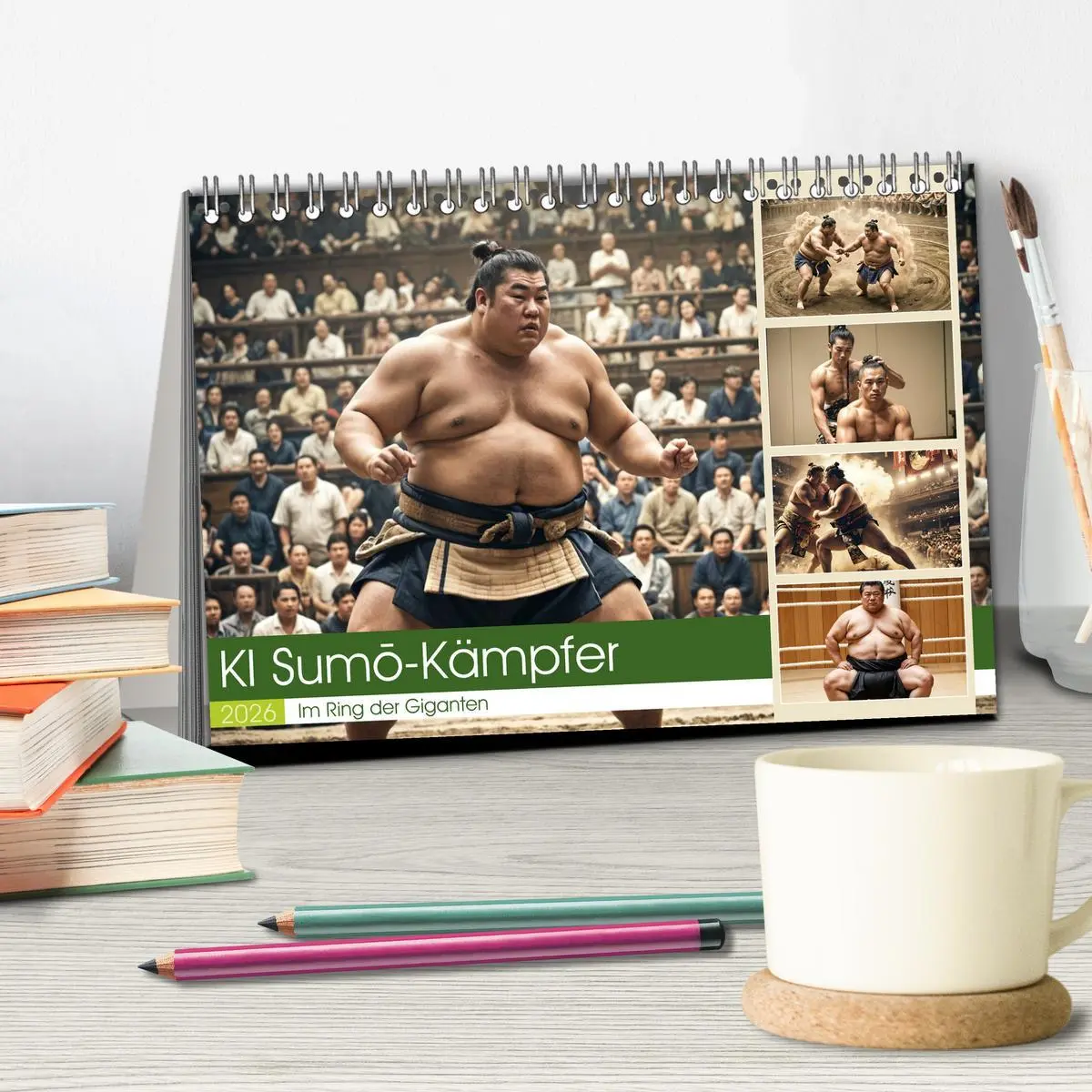 Bild: 9783457362297 | KI Sumo-Kämpfer Im Ring der Giganten (Tischkalender 2026 DIN A5...
