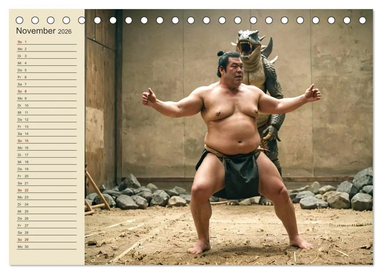 Bild: 9783457362297 | KI Sumo-Kämpfer Im Ring der Giganten (Tischkalender 2026 DIN A5...