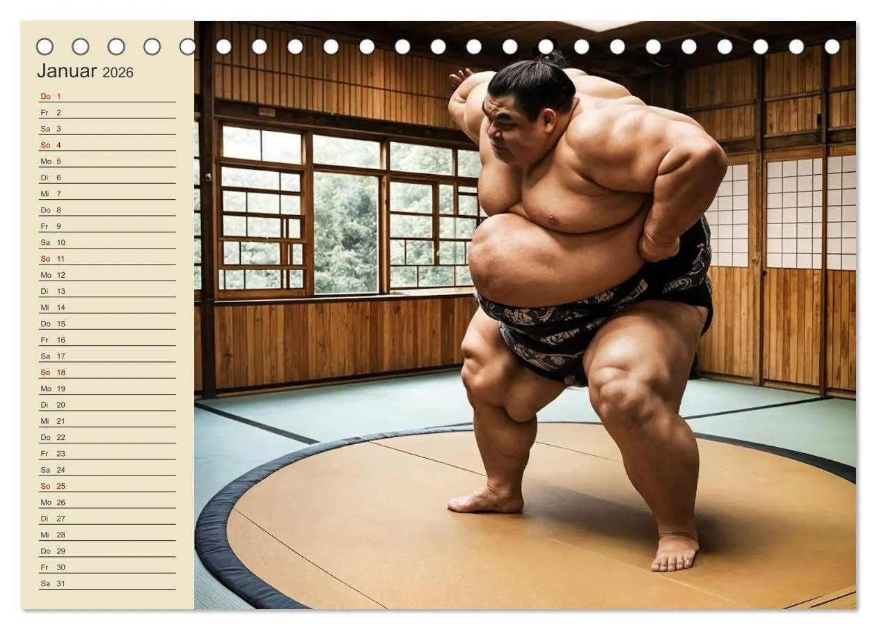 Bild: 9783457362297 | KI Sumo-Kämpfer Im Ring der Giganten (Tischkalender 2026 DIN A5...