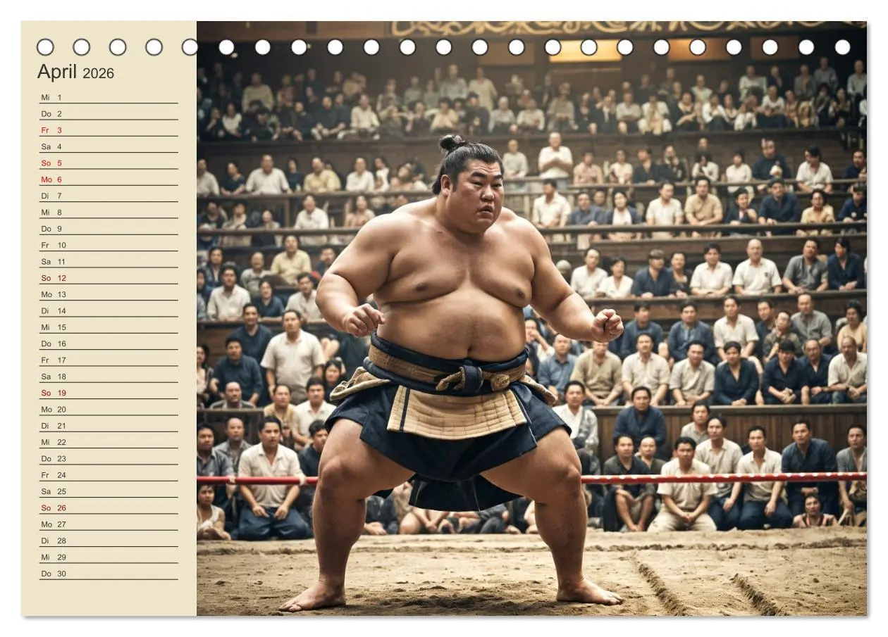 Bild: 9783457362297 | KI Sumo-Kämpfer Im Ring der Giganten (Tischkalender 2026 DIN A5...