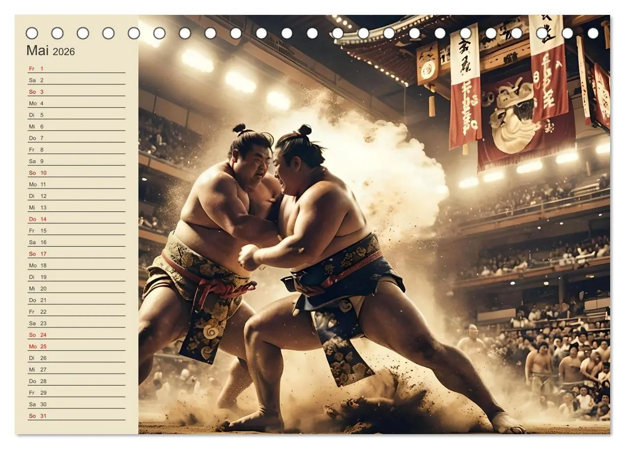 Bild: 9783457362297 | KI Sumo-Kämpfer Im Ring der Giganten (Tischkalender 2026 DIN A5...
