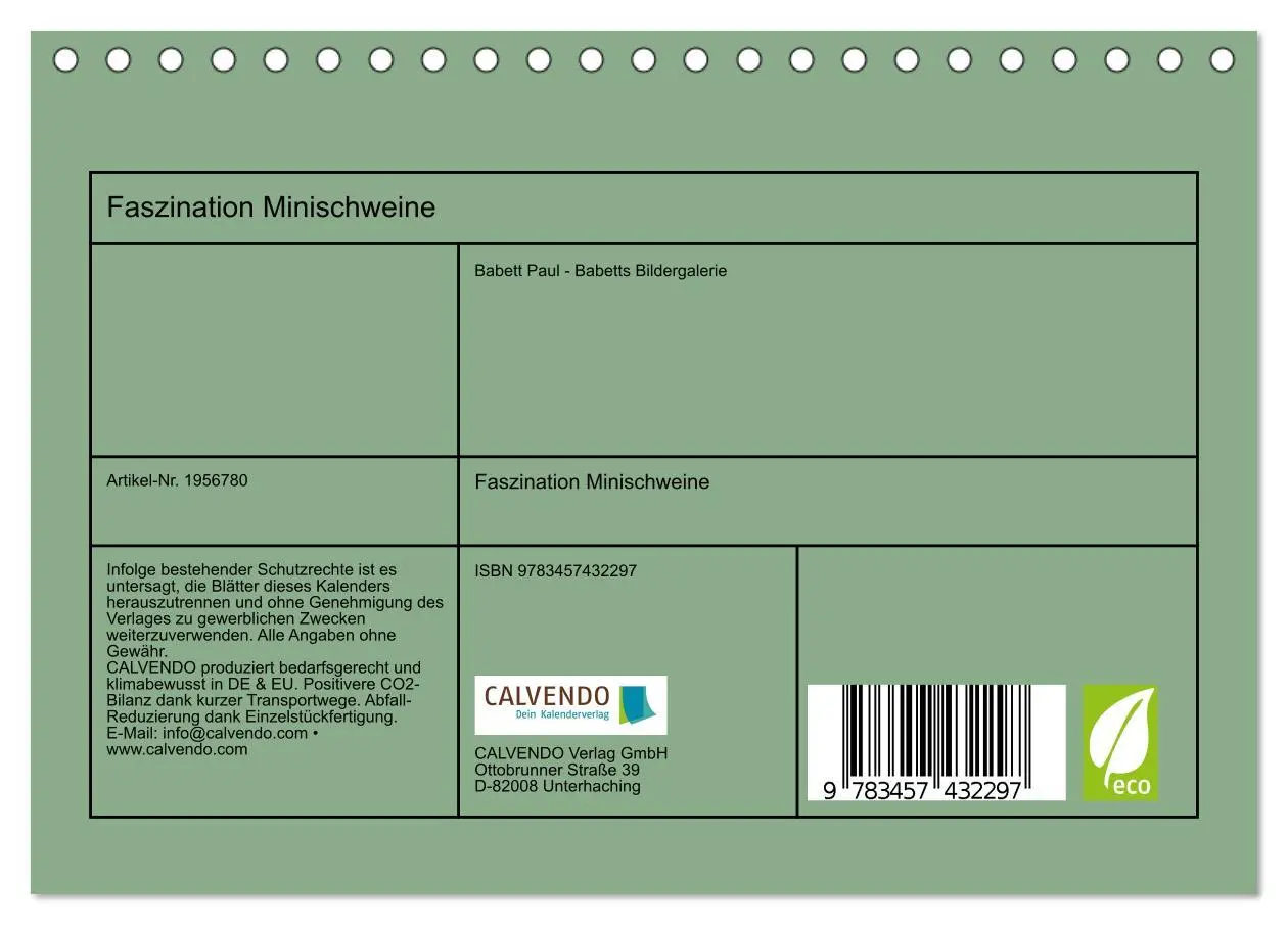 Bild: 9783457432297 | Faszination Minischweine (Tischkalender 2026 DIN A5 quer), CALVENDO...