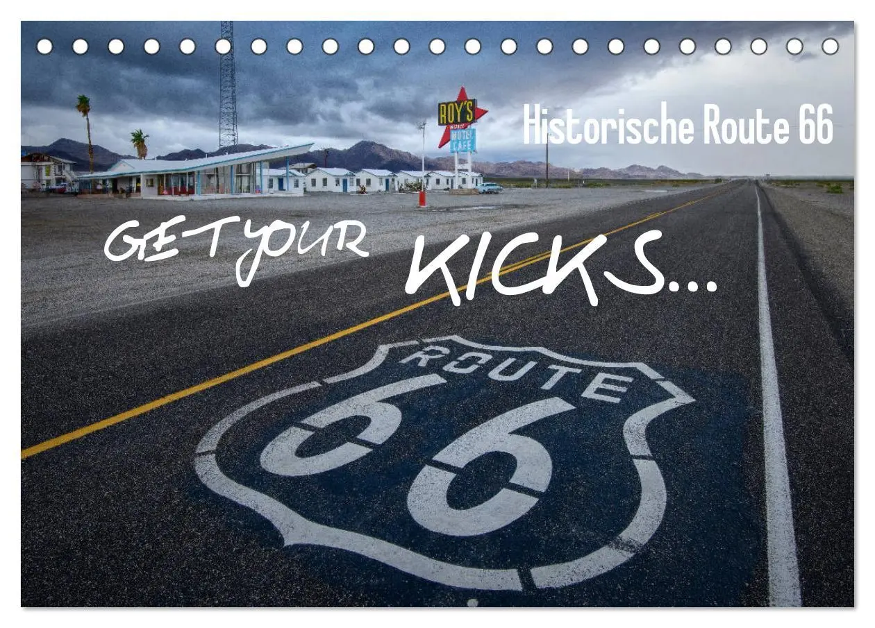 Cover: 9783457672297 | Route 66 (Tischkalender 2026 DIN A5 quer), CALVENDO Monatskalender