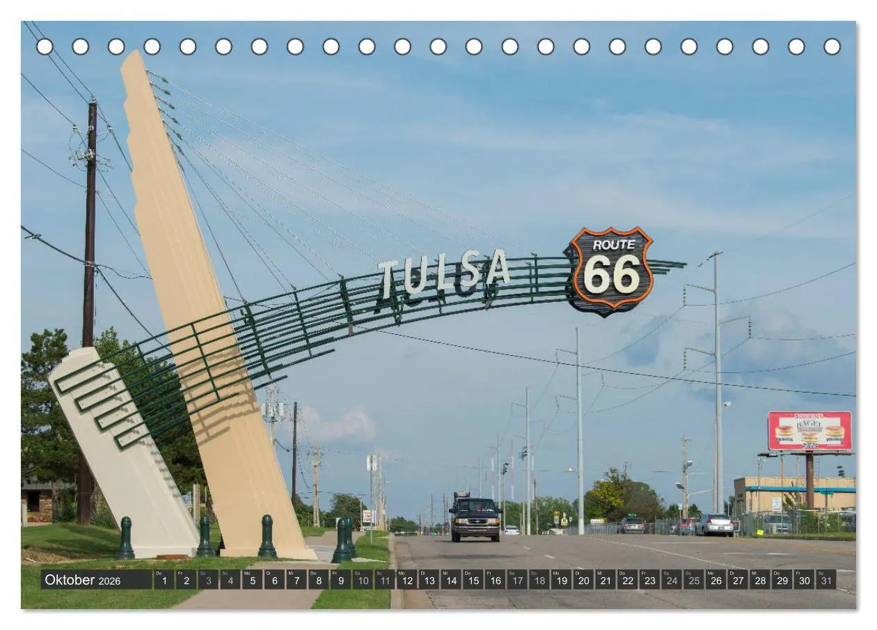 Bild: 9783457672297 | Route 66 (Tischkalender 2026 DIN A5 quer), CALVENDO Monatskalender