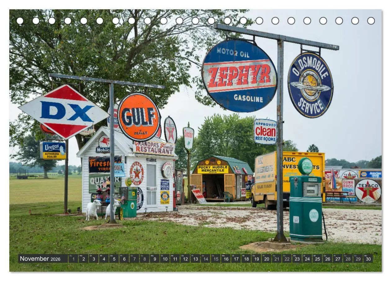 Bild: 9783457672297 | Route 66 (Tischkalender 2026 DIN A5 quer), CALVENDO Monatskalender