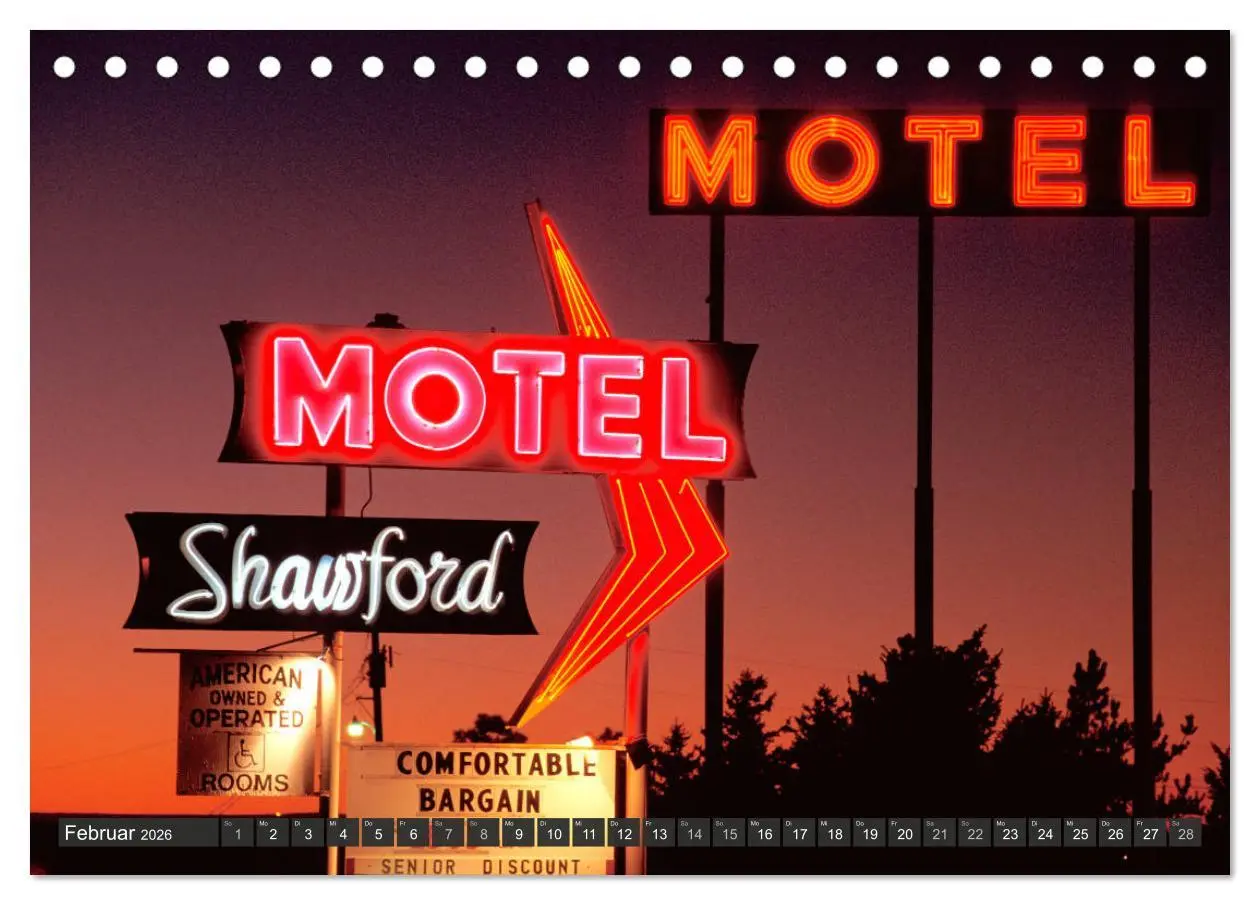 Bild: 9783457672297 | Route 66 (Tischkalender 2026 DIN A5 quer), CALVENDO Monatskalender