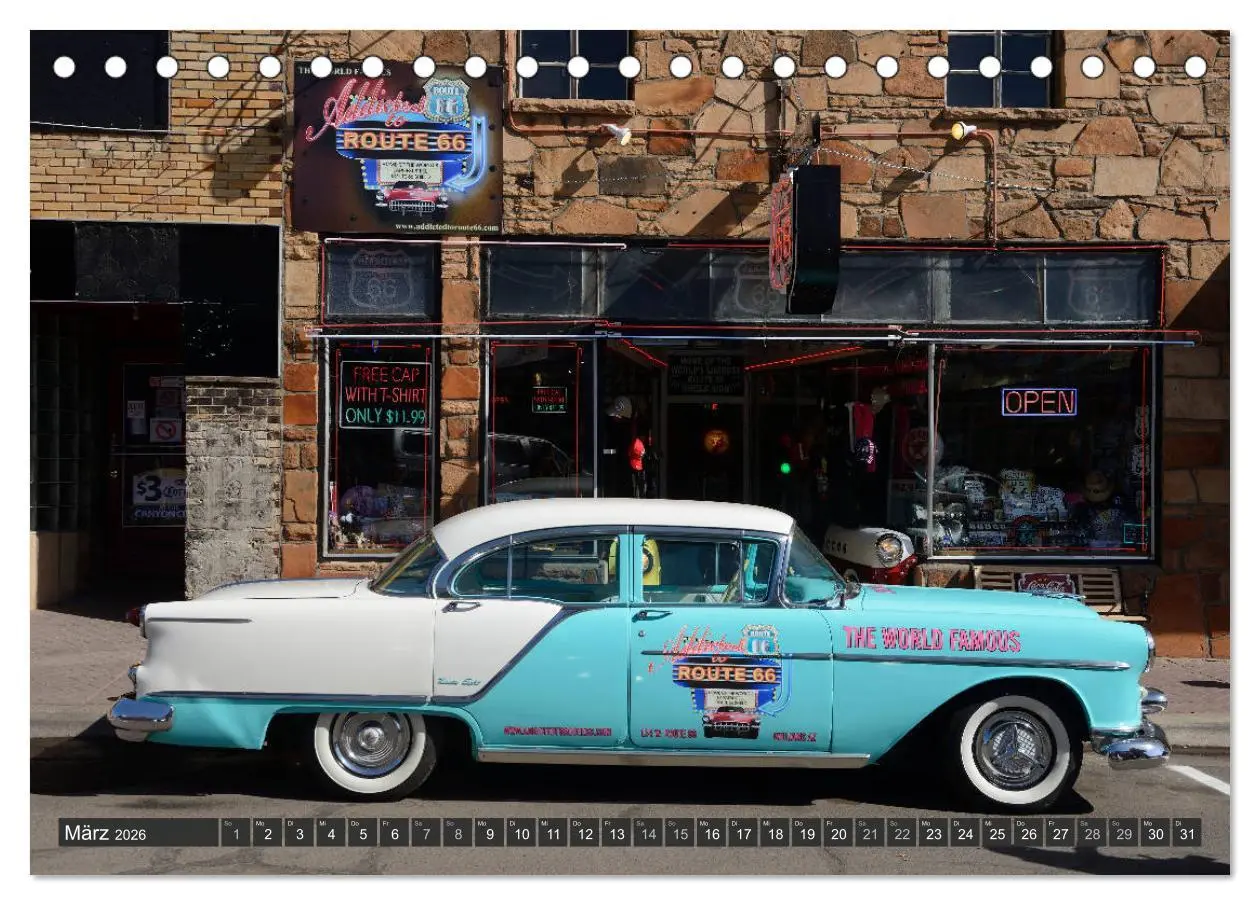 Bild: 9783457672297 | Route 66 (Tischkalender 2026 DIN A5 quer), CALVENDO Monatskalender