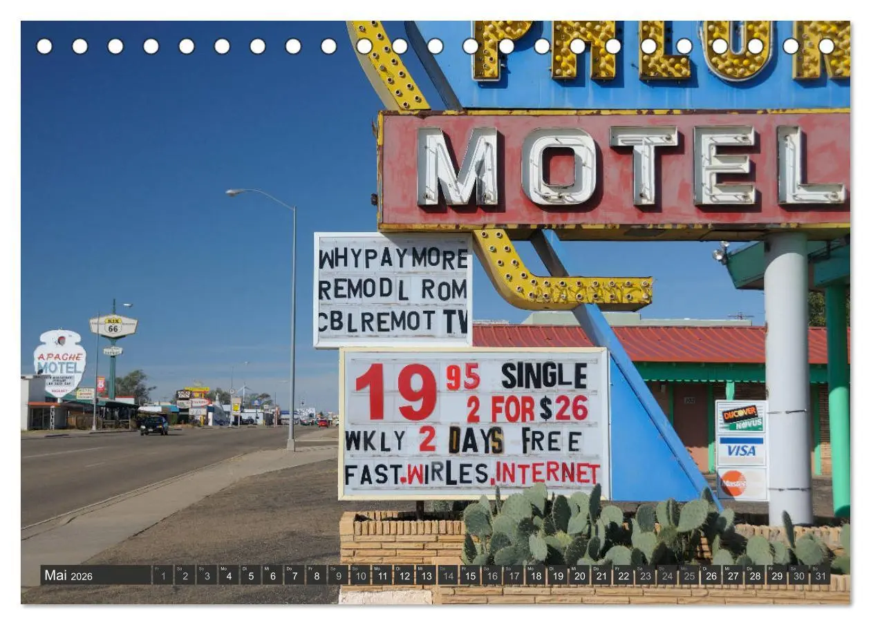 Bild: 9783457672297 | Route 66 (Tischkalender 2026 DIN A5 quer), CALVENDO Monatskalender