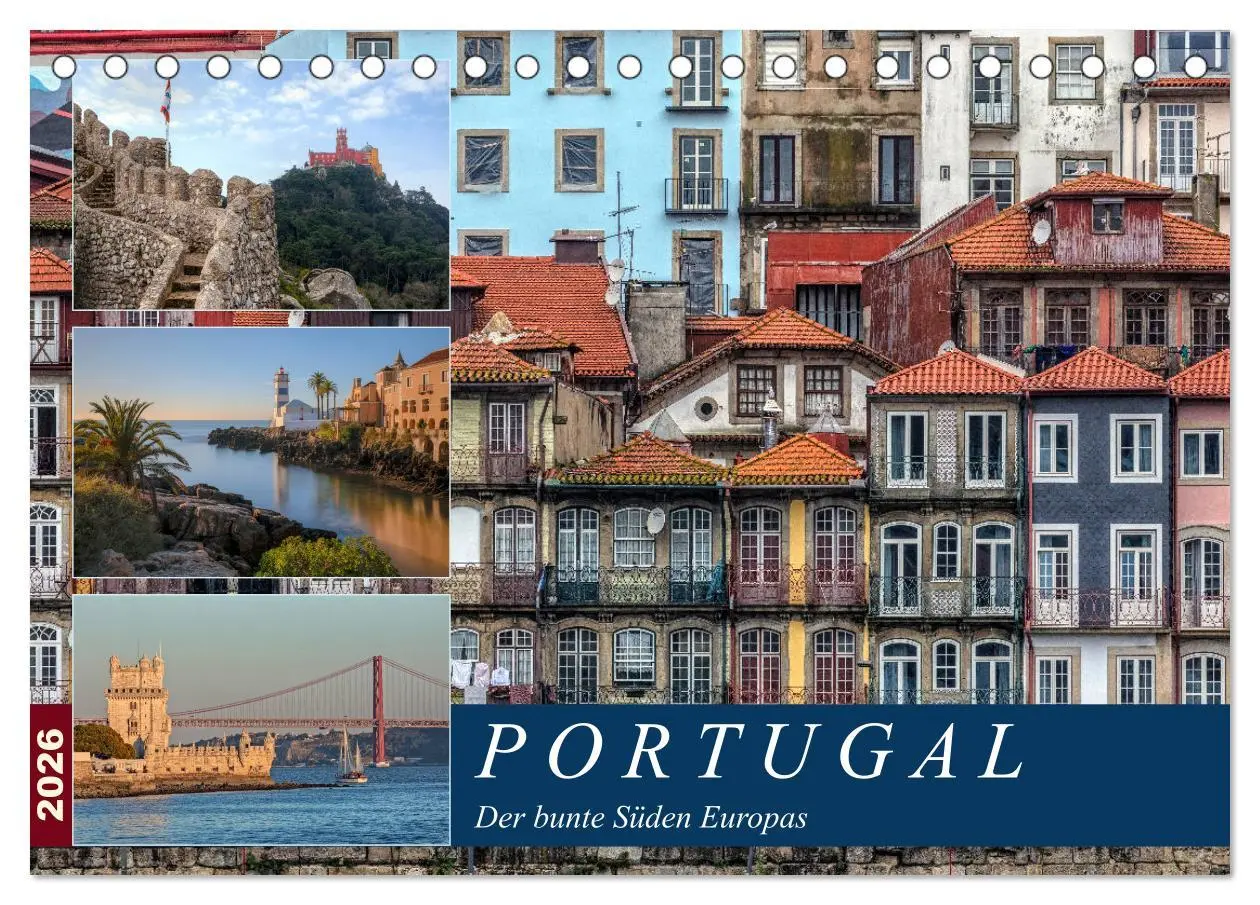Cover: 9783457742297 | Portugal, der bunte Süden Europas (Tischkalender 2026 DIN A5 quer),...