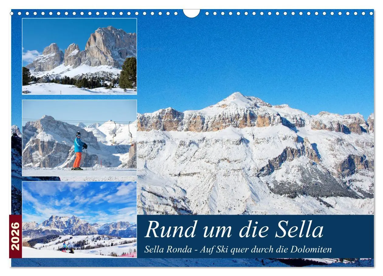Cover: 9783457812297 | Sella Ronda (Wandkalender 2026 DIN A3 quer), CALVENDO Monatskalender