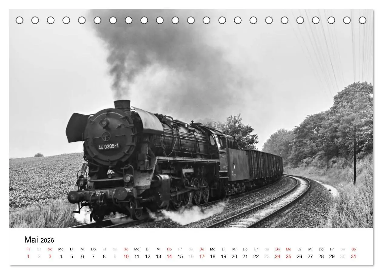 Bild: 9783516072297 | Dampfloks in der DDR (Tischkalender 2026 DIN A5 quer), CALVENDO...