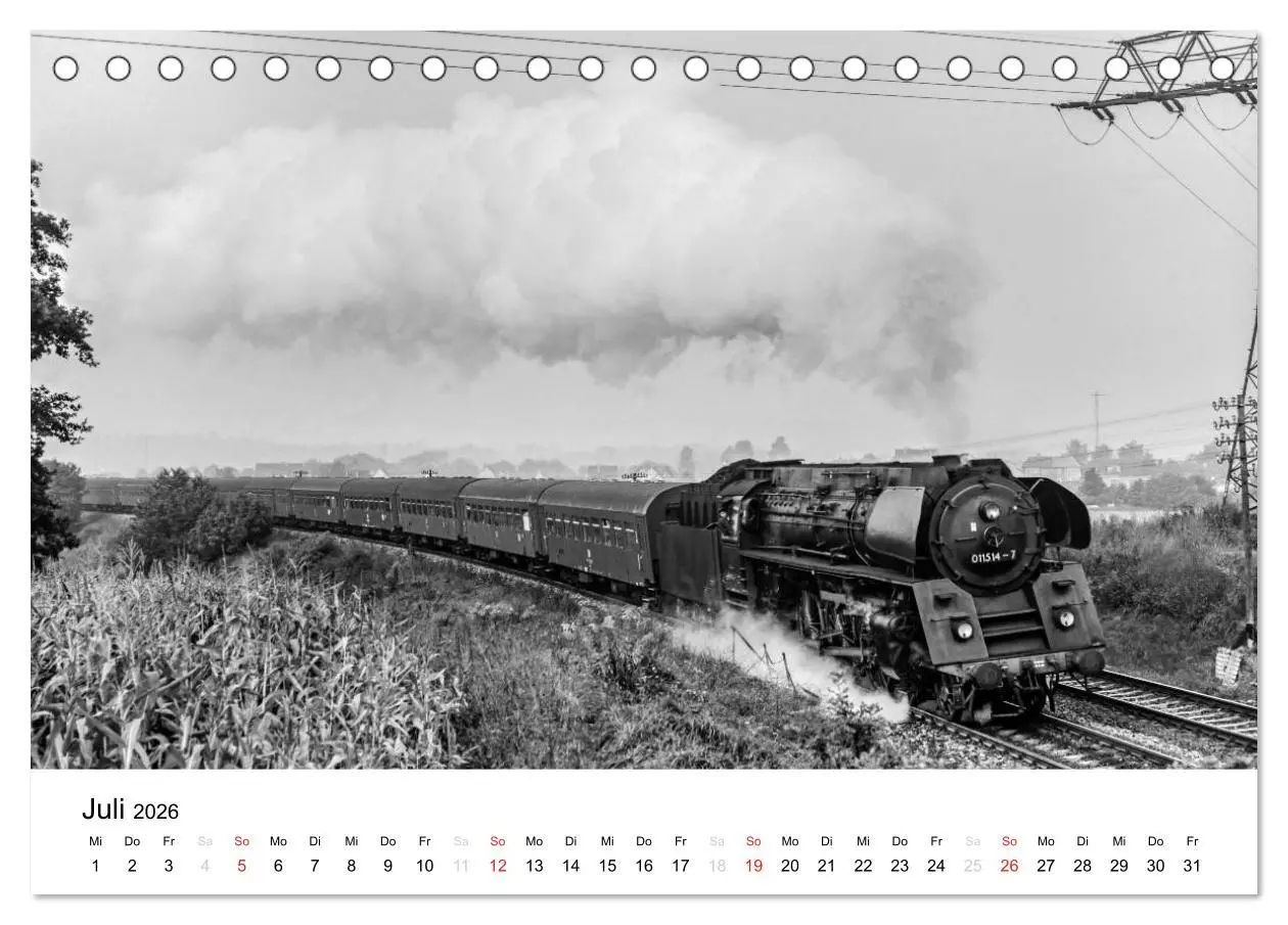 Bild: 9783516072297 | Dampfloks in der DDR (Tischkalender 2026 DIN A5 quer), CALVENDO...