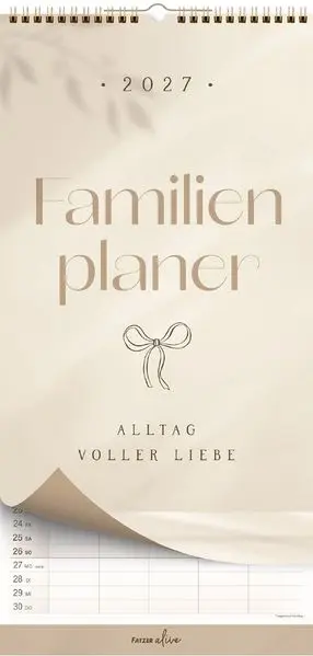 Cover: 9783690222297 | Familienplaner - Alltag voller Liebe 2027 | Bolanz Verlag | Kalender