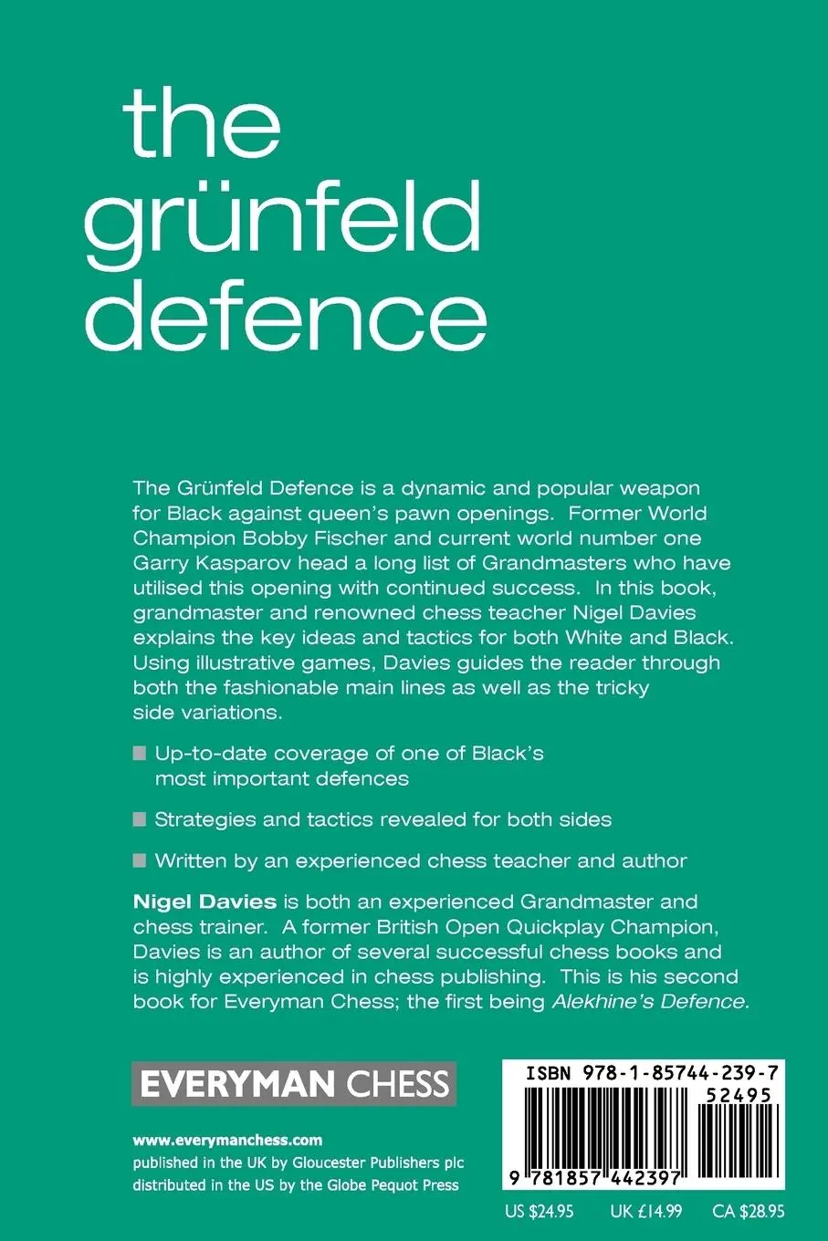 Rückseite: 9781857442397 | The Grunfeld Defence | Nigel Davies | Taschenbuch | Englisch | 2000