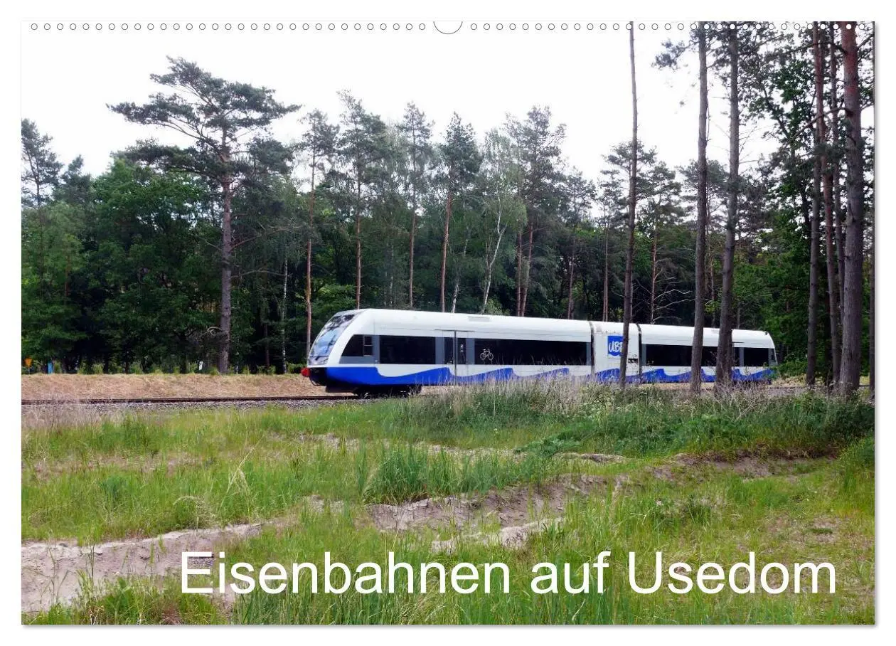 Cover: 9783457972397 | Eisenbahnen auf Usedom (Wandkalender 2026 DIN A2 quer), CALVENDO...