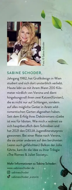 Bild: 9783473402397 | The Romeo &amp; Juliet Society, Band 2 - Schlangenkuss | Sabine Schoder