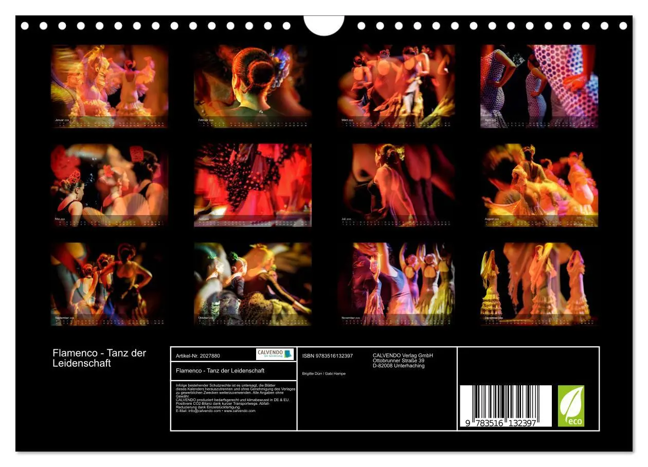 Bild: 9783516132397 | Flamenco - Tanz der Leidenschaft (Wandkalender 2026 DIN A4 quer),...