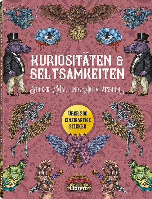 Cover: 9789464992397 | Kuriositäten &amp; Seltsamkeiten - Stickerbuch | 200 Sticker | Kushnier