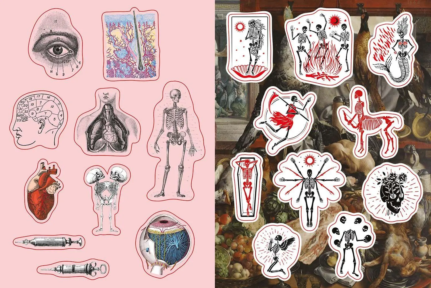Bild: 9789464992397 | Kuriositäten &amp; Seltsamkeiten - Stickerbuch | 200 Sticker | Kushnier