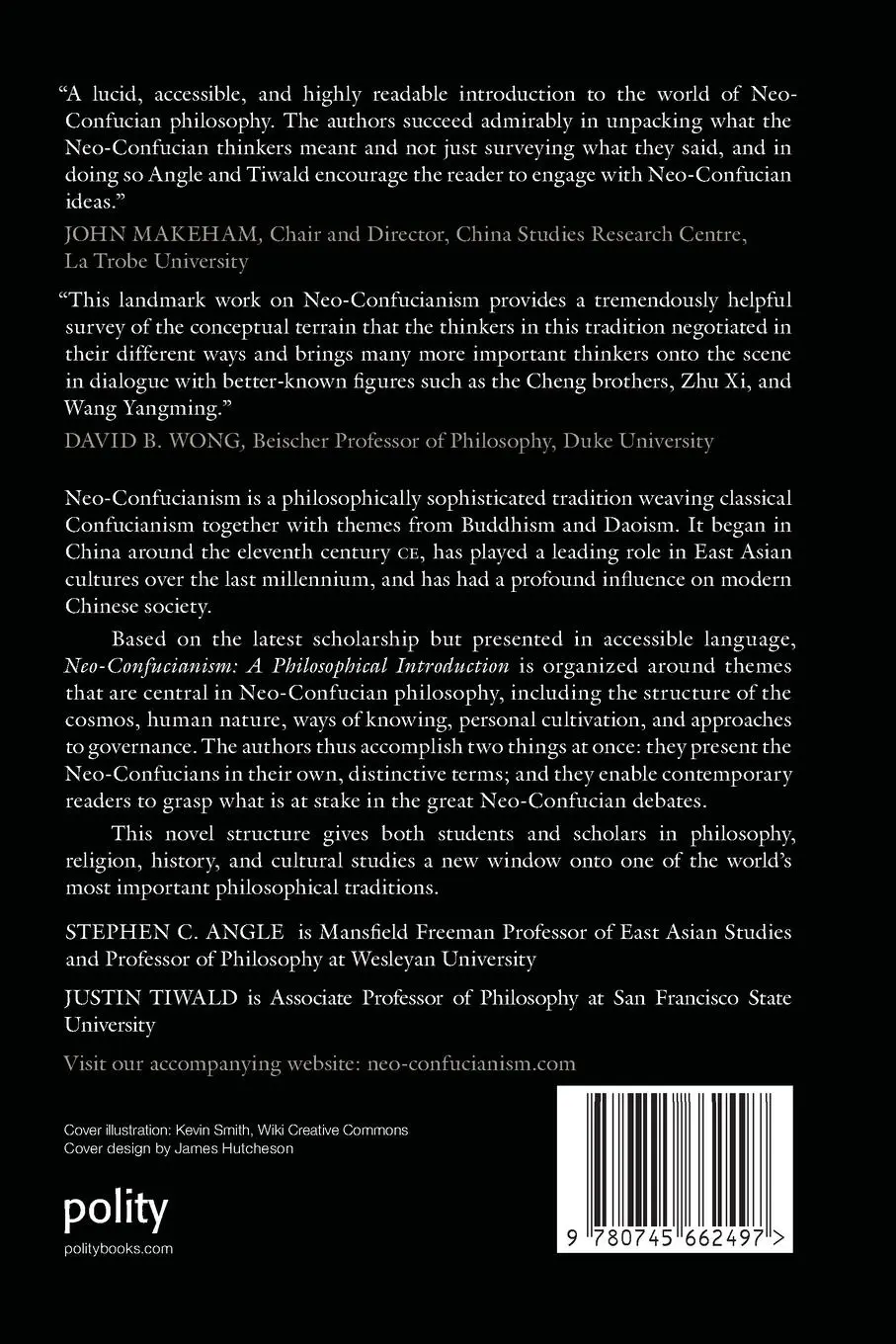 Rückseite: 9780745662497 | Neo-Confucianism | A Philosophical Introduction | Angle (u. a.) | Buch
