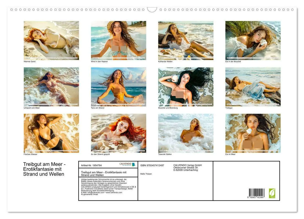 Bild: 9783457412497 | Treibgut am Meer - Erotikfantasie mit Strand und Wellen...