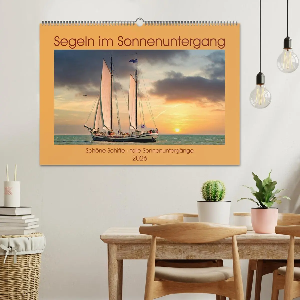 Bild: 9783457722497 | Segeln im Sonnenuntergang (Wandkalender 2026 DIN A2 quer), CALVENDO...