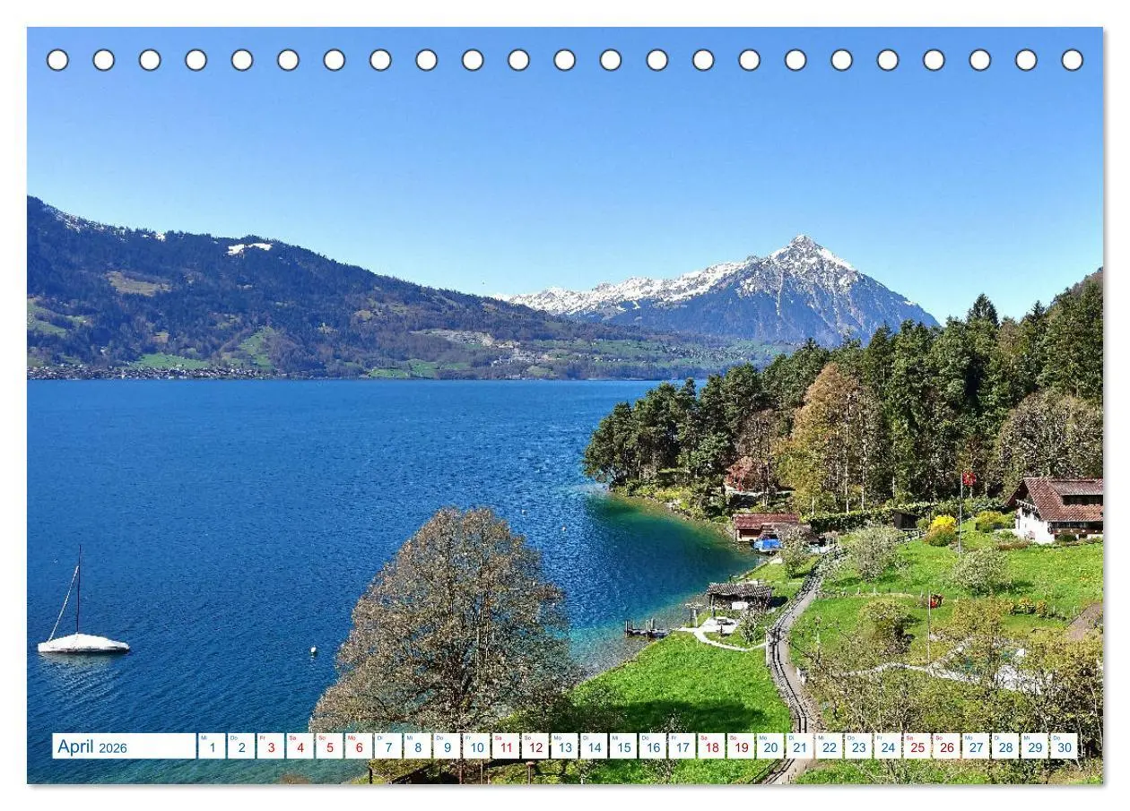 Bild: 9783457892497 | Schweizer Bergblicke (Tischkalender 2026 DIN A5 quer), CALVENDO...
