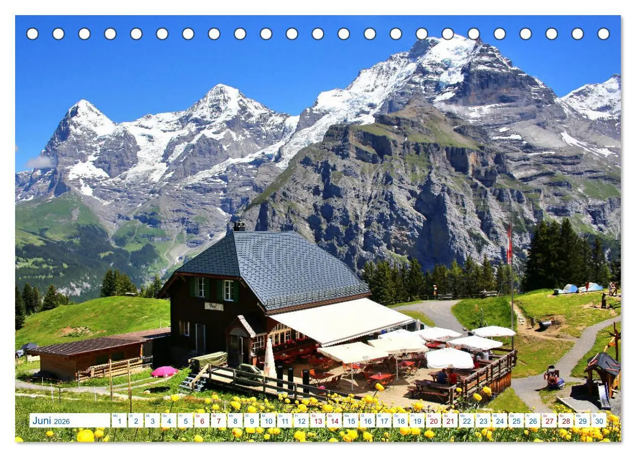 Bild: 9783457892497 | Schweizer Bergblicke (Tischkalender 2026 DIN A5 quer), CALVENDO...
