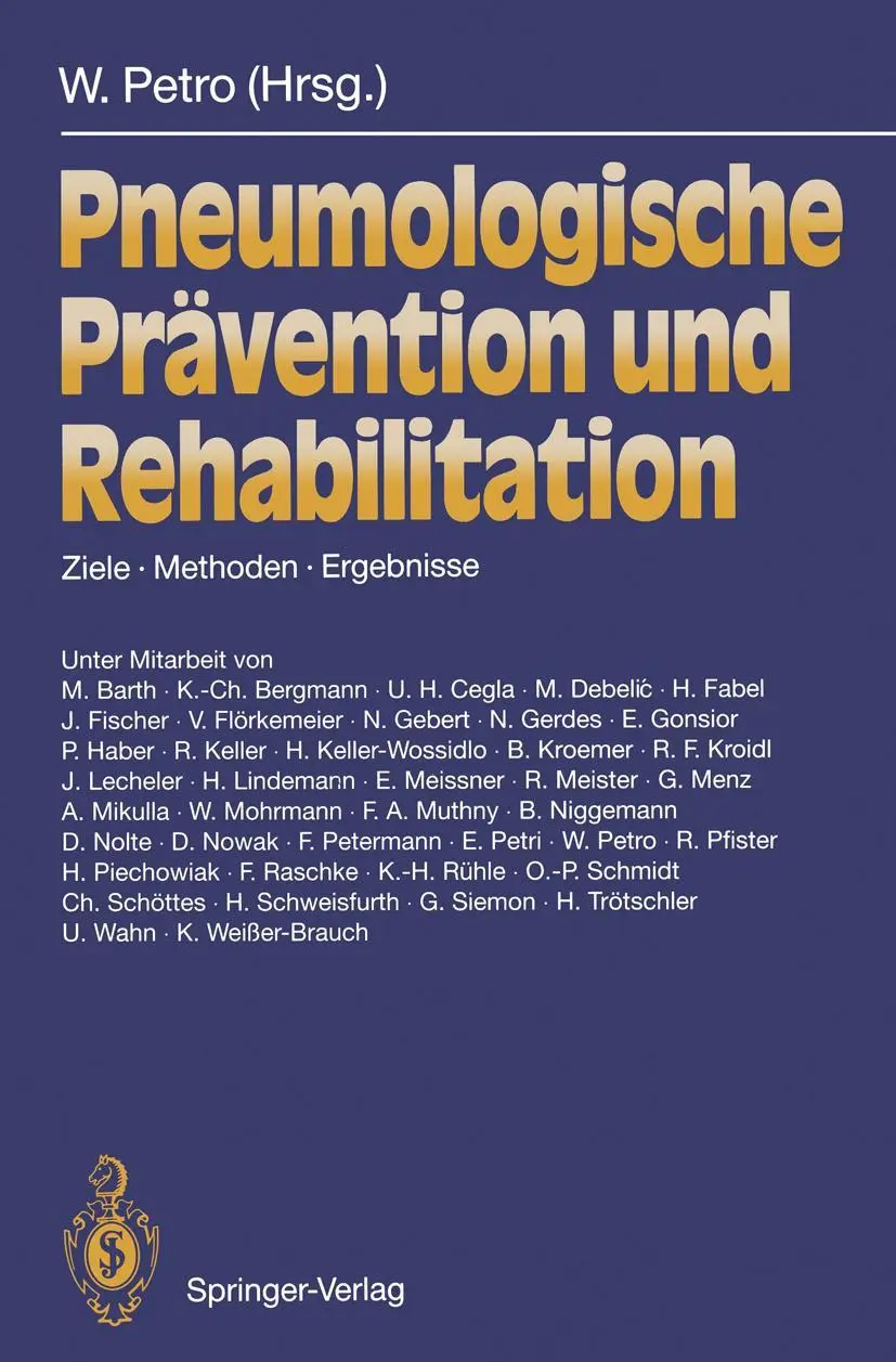 Cover: 9783540572497 | Pneumologische Prävention und Rehabilitation | Wolfgang Petro | Buch