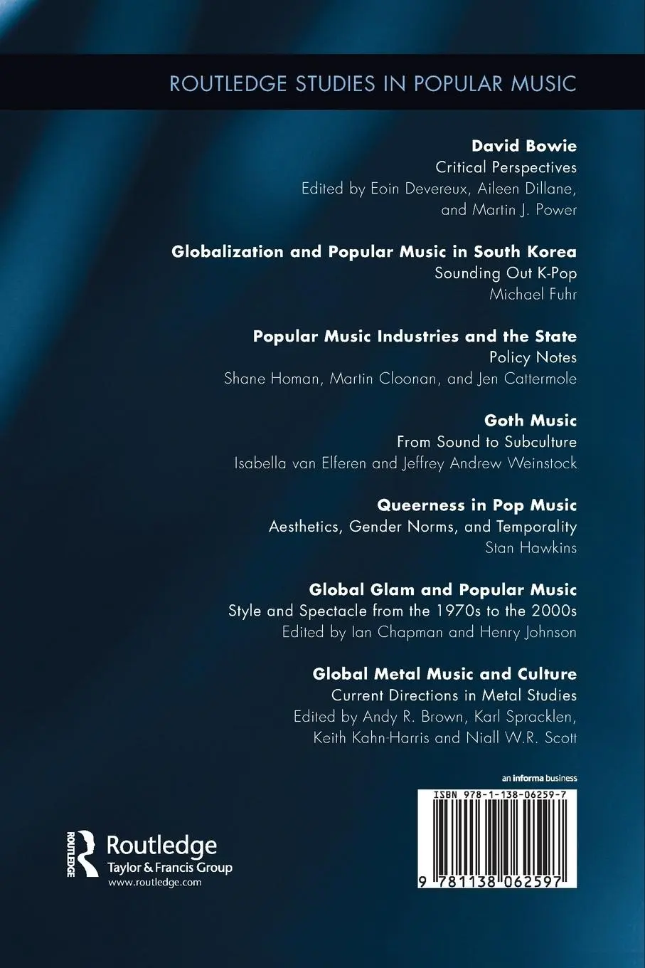 Rückseite: 9781138062597 | Global Metal Music and Culture | Current Directions in Metal Studies