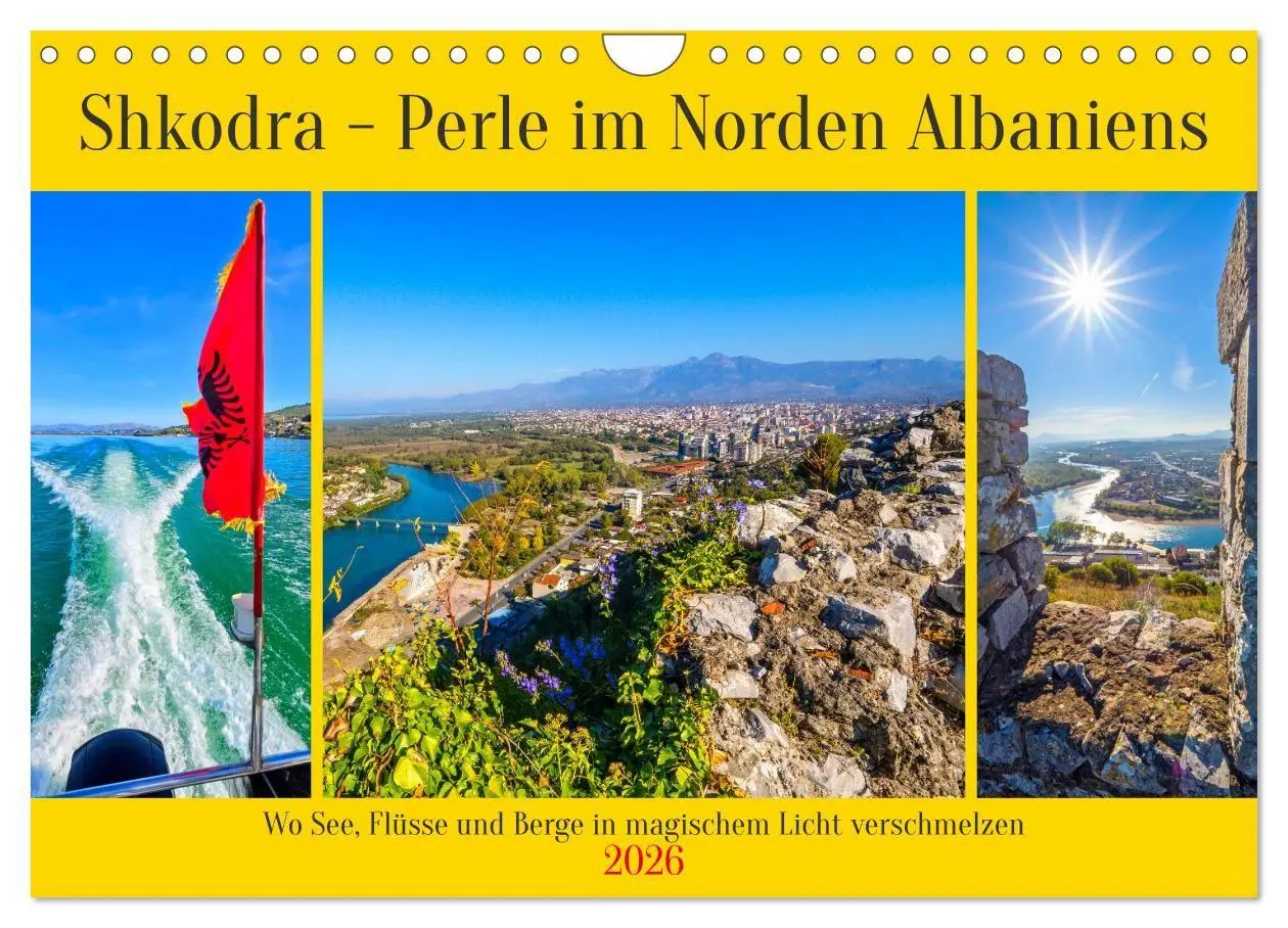 Cover: 9783516732597 | Shkodra - Perle im Norden Albaniens (Wandkalender 2026 DIN A4...