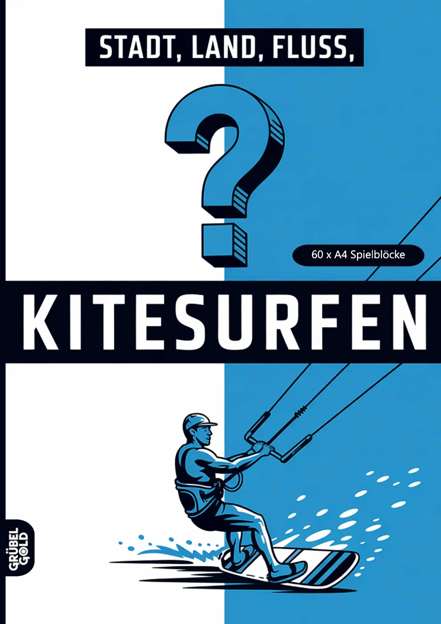 Cover: 9783693192597 | Stadt, Land, Fluss, Kitesurfen | Grübelgold Rätselhefte | Taschenbuch