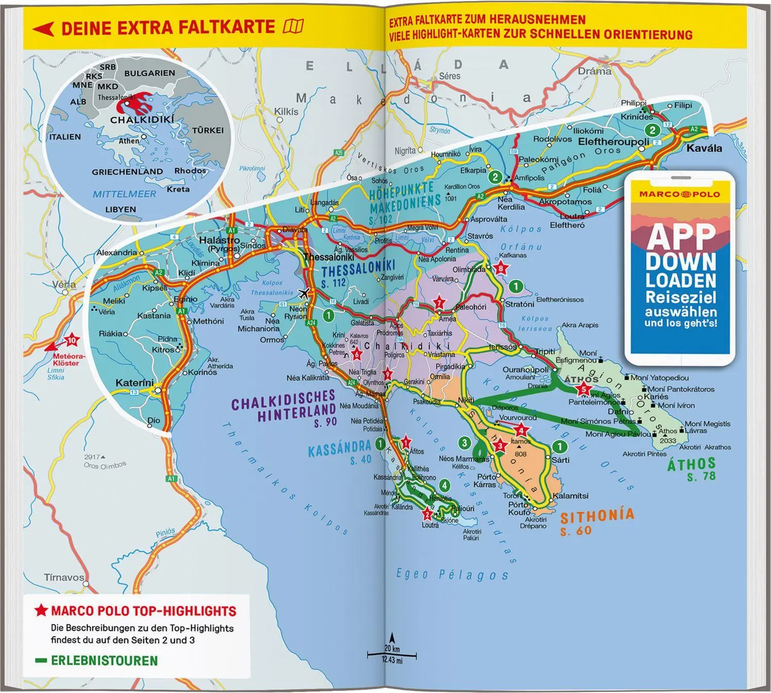Bild: 9783829742597 | MARCO POLO Reiseführer Chalkidikí, Thessaloníki | Klaus Bötig (u. a.)