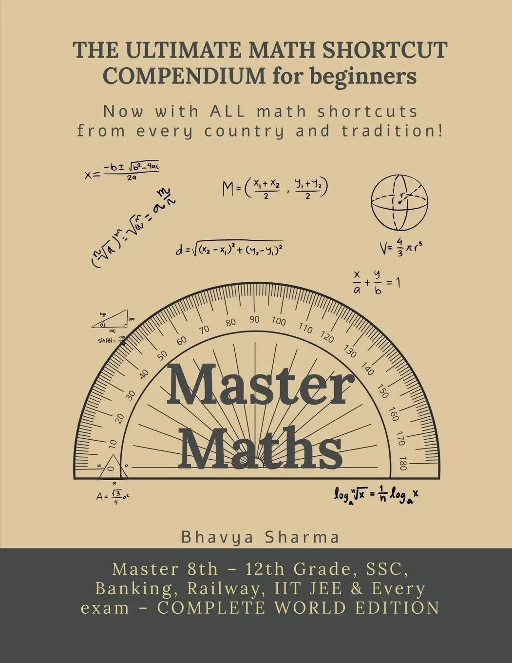 Cover: 9798905602597 | THE ULTIMATE MATH SHORTCUT COMPENDIUM for beginners | Bhavya Sharma