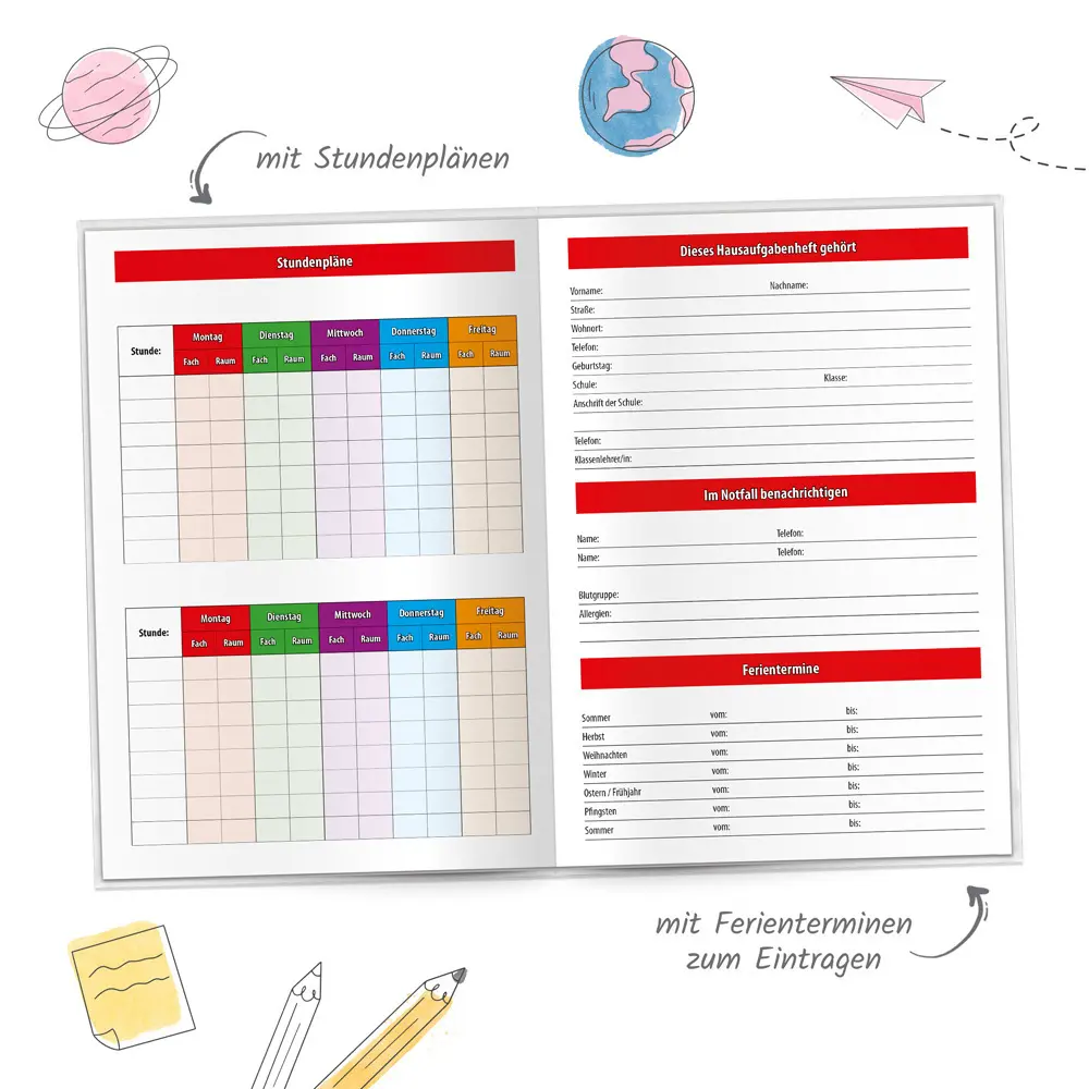Bild: 4251901512697 | TRÖTSCH - Hausaufgabenheft Grundschule Igel | Co.KG | Taschenbuch