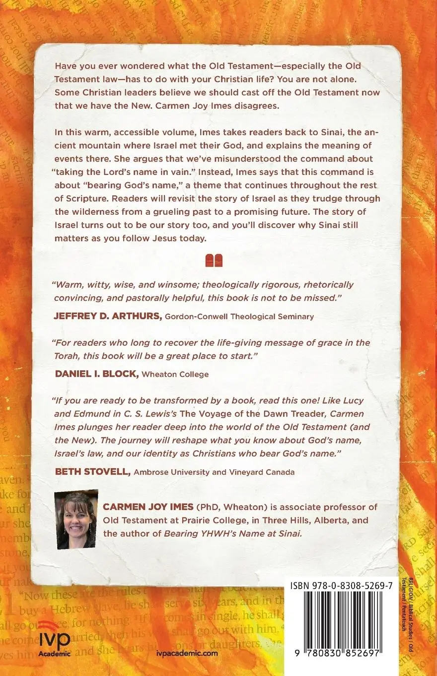 Rückseite: 9780830852697 | Bearing God's Name | Why Sinai Still Matters | Carmen Joy Imes | Buch