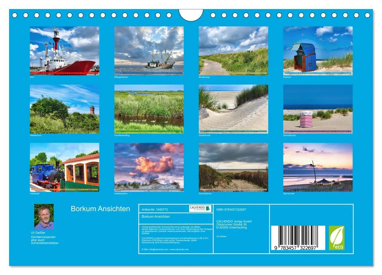 Bild: 9783457322697 | Borkum Ansichten (Wandkalender 2026 DIN A4 quer), CALVENDO...