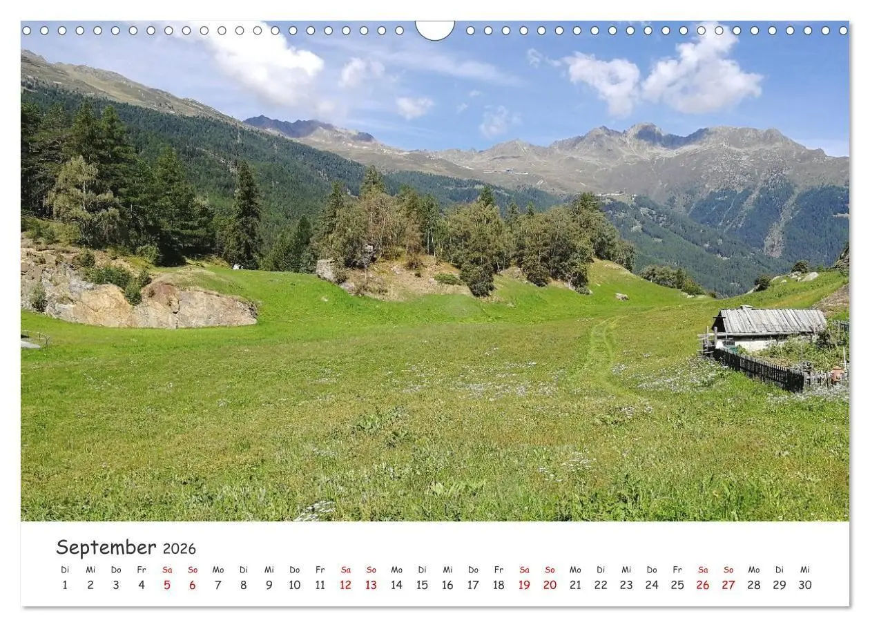 Bild: 9783516722697 | Über die Alpen - Auf dem E5 von Oberstdorf nach Meran (Wandkalender...