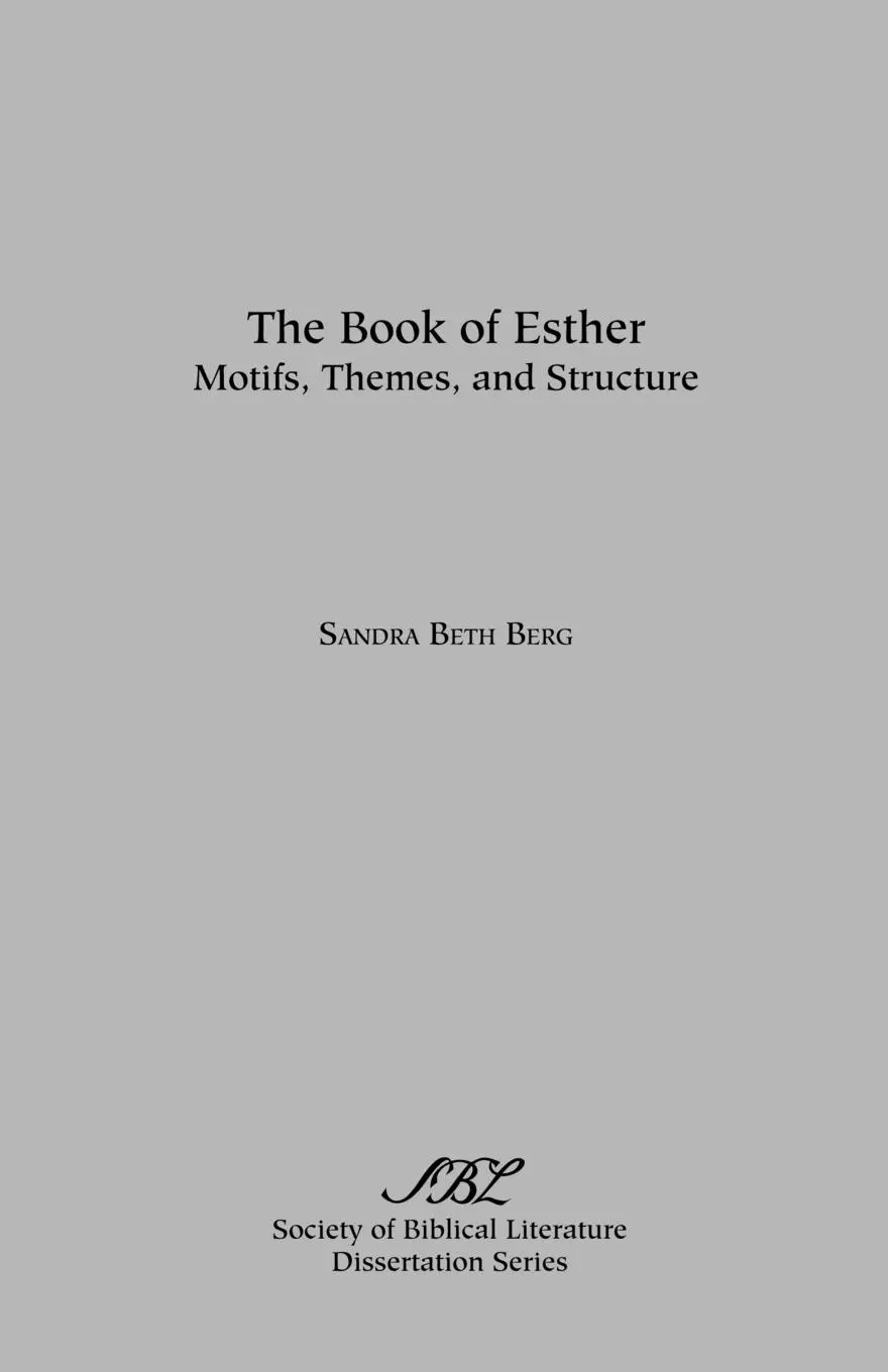 Cover: 9780891302797 | The Book of Esther | Sandra Beth Berg | Taschenbuch | Englisch | 1979