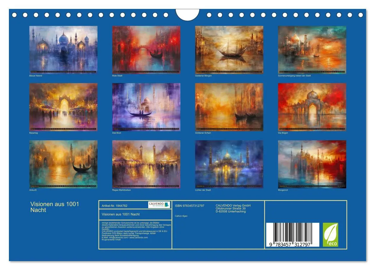 Bild: 9783457312797 | Visionen aus 1001 Nacht (Wandkalender 2026 DIN A4 quer), CALVENDO...