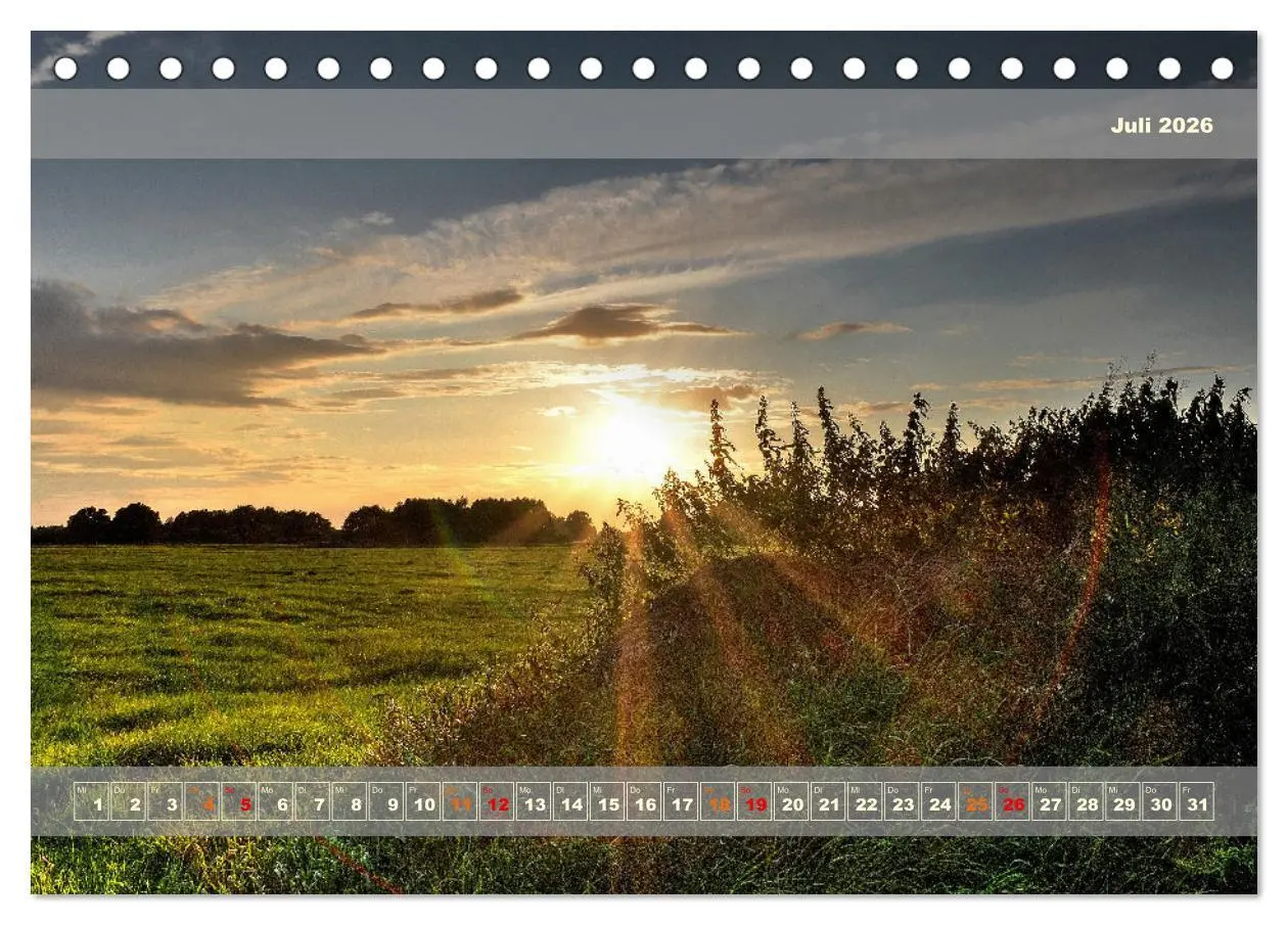 Bild: 9783457482797 | Licht im Land (Tischkalender 2026 DIN A5 quer), CALVENDO...