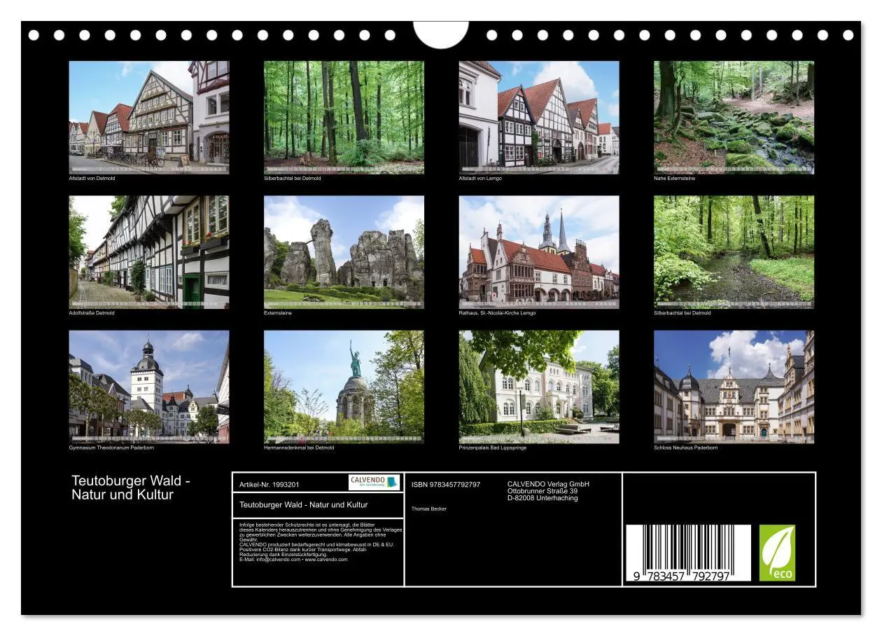 Bild: 9783457792797 | Teutoburger Wald - Natur und Kultur (Wandkalender 2026 DIN A4...