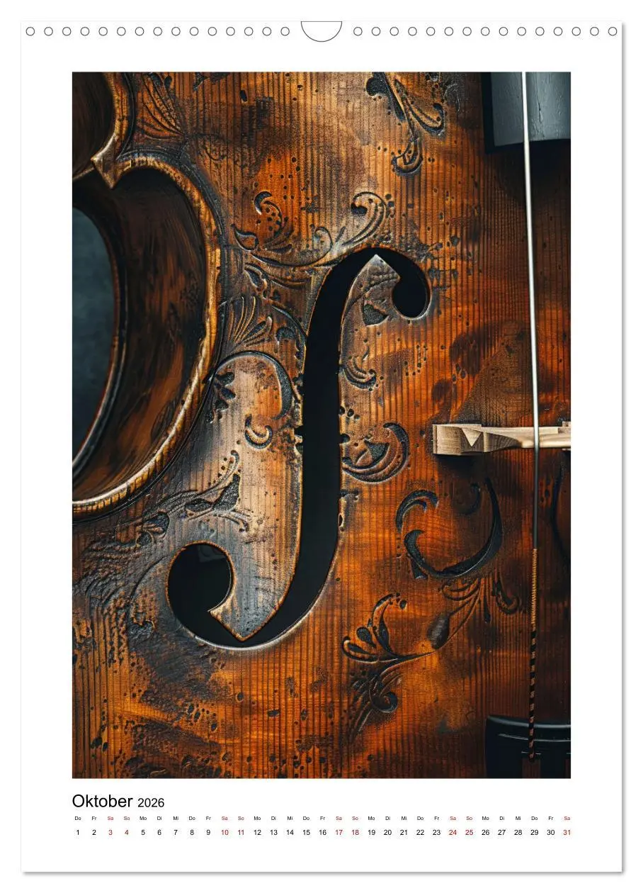 Bild: 9783516262797 | Fantastische Violine (Wandkalender 2026 DIN A3 hoch), CALVENDO...
