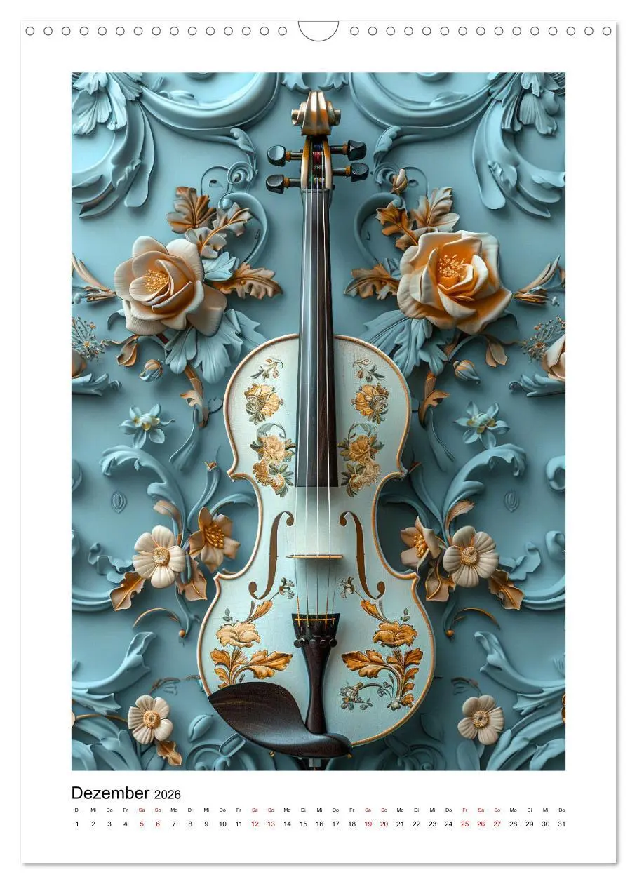 Bild: 9783516262797 | Fantastische Violine (Wandkalender 2026 DIN A3 hoch), CALVENDO...