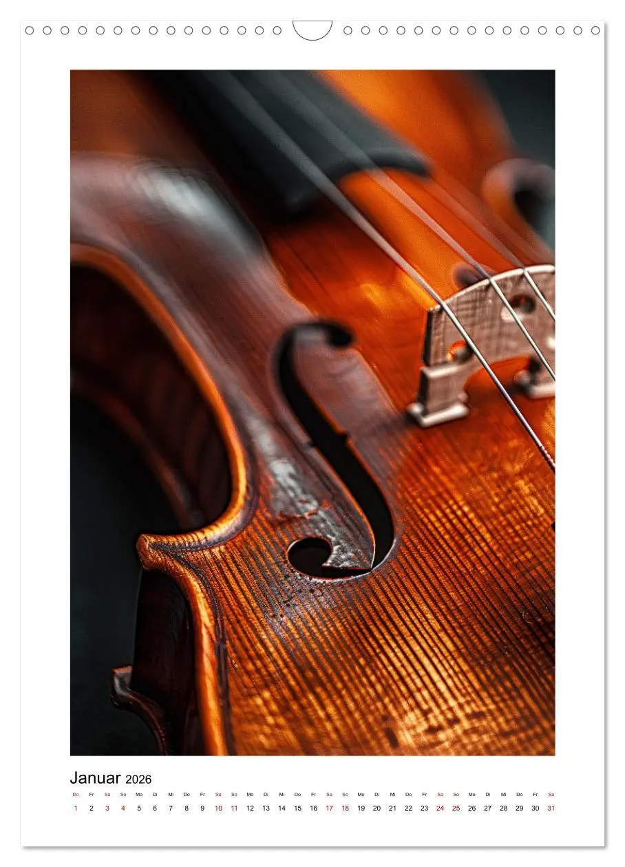Bild: 9783516262797 | Fantastische Violine (Wandkalender 2026 DIN A3 hoch), CALVENDO...