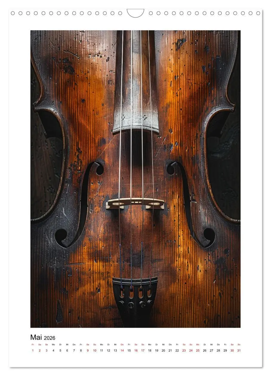 Bild: 9783516262797 | Fantastische Violine (Wandkalender 2026 DIN A3 hoch), CALVENDO...