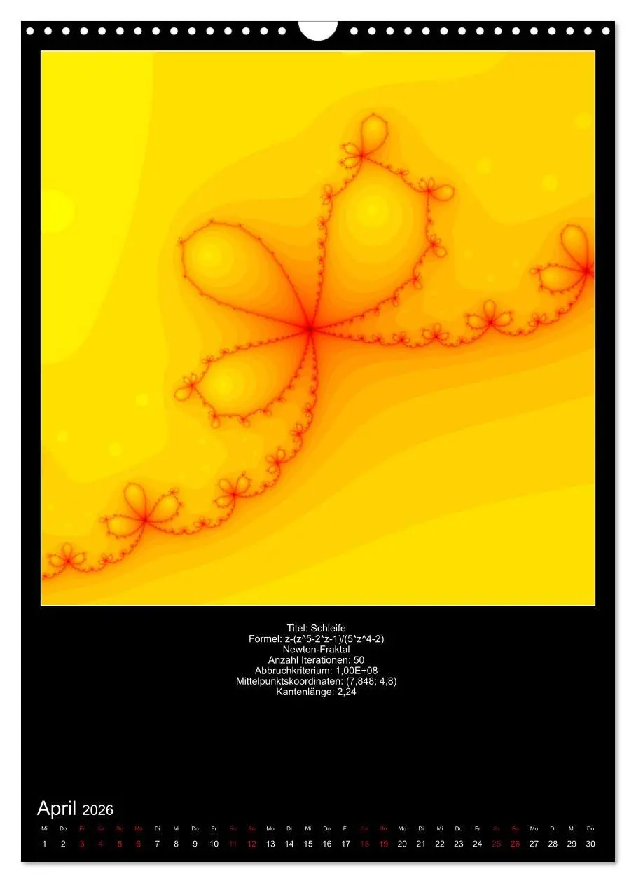 Bild: 9783516402797 | Fraktale zum Selbstnachrechnen (Wandkalender 2026 DIN A3 hoch),...