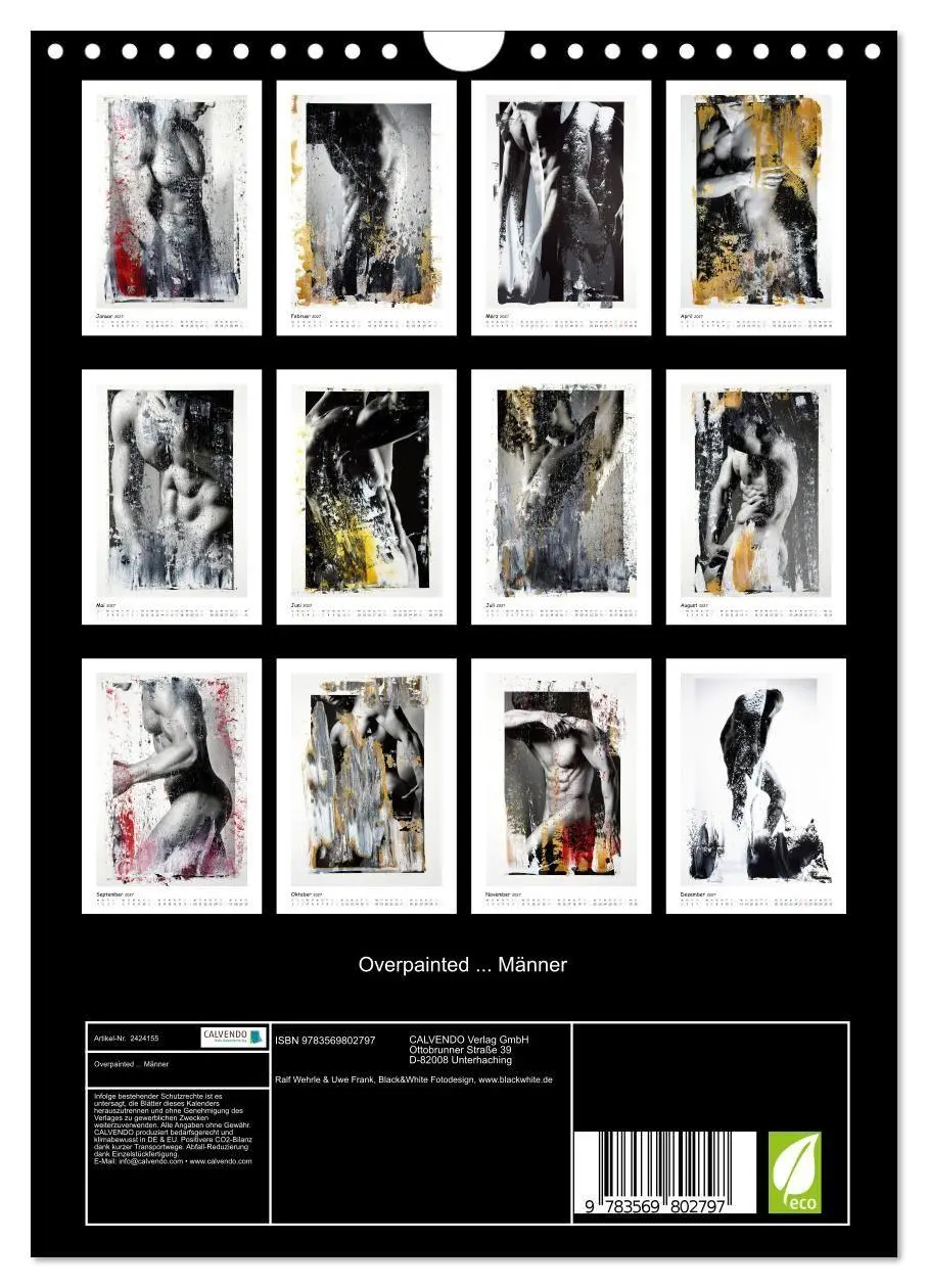 Bild: 9783569802797 | Overpainted... Männer (Wandkalender 2027 DIN A4 hoch), CALVENDO...