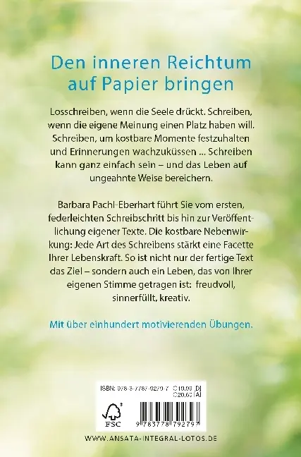 Bild: 9783778792797 | Federleicht - Die kreative Schreibwerkstatt | Barbara Pachl-Eberhart