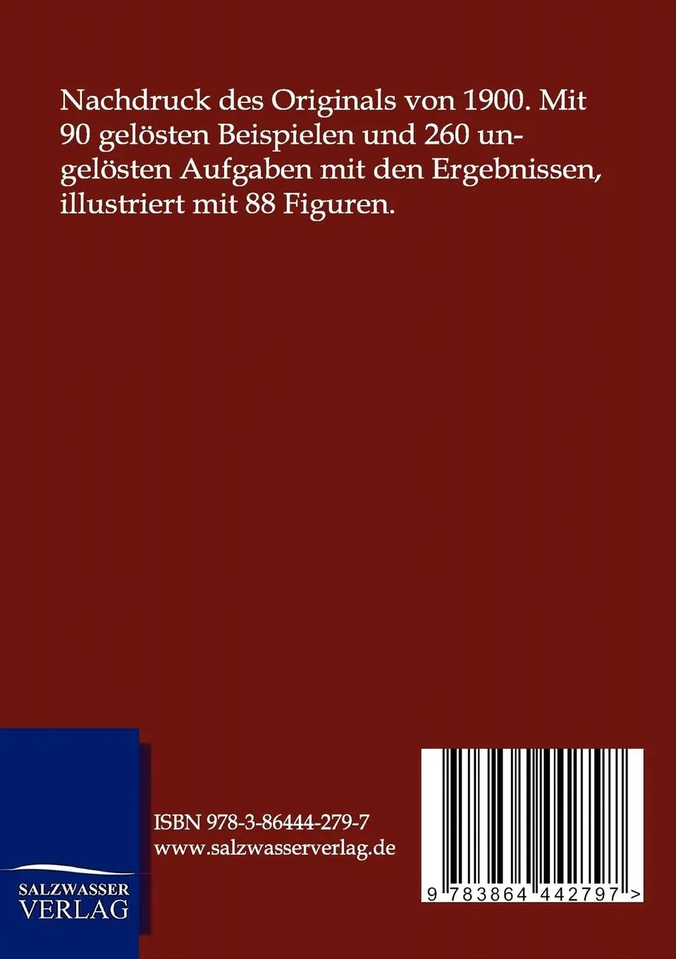 Rückseite: 9783864442797 | Die Nautik in elementarer Behandlung | F. Bolte | Taschenbuch | 208 S.